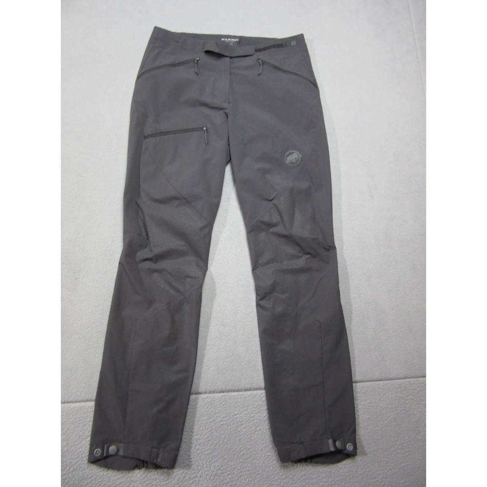 Mammut Hiking Pants Womens 8 Gray Technical Reinforced Softshell Outdoor